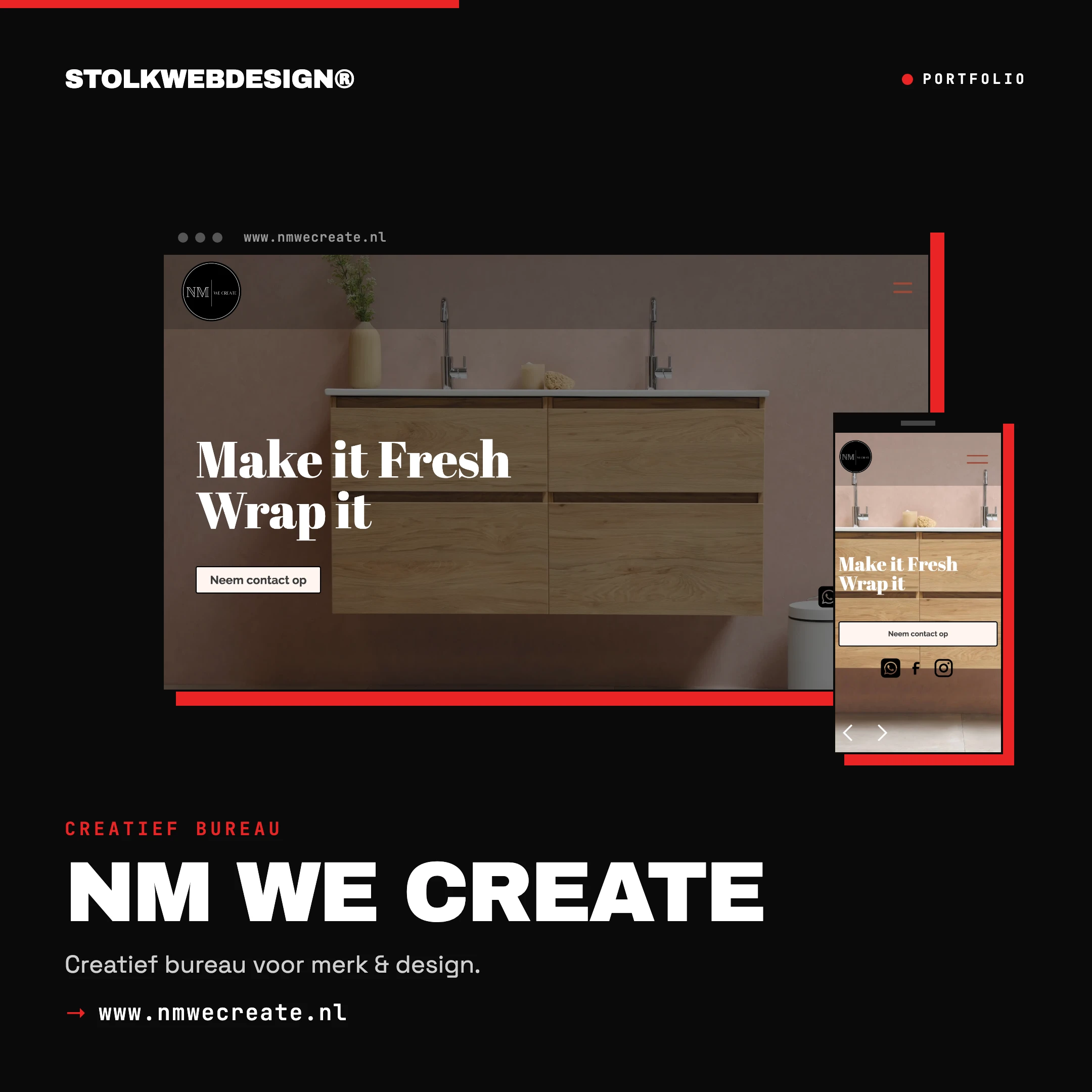 Website NM We Create door Stolkwebdesign